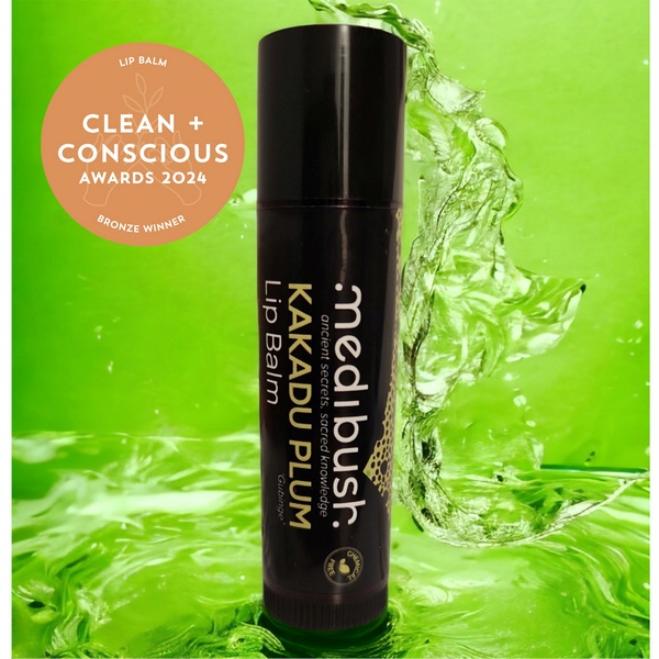 Clean + Conscious Awards 2024. Best Lip Balm. Celebrating products in Australia & NZ which are Non-Toxic, Ethical, Sustainable and Socially Responsible.