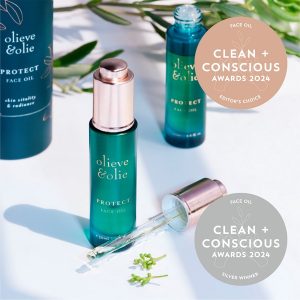 Clean + Conscious Awards 2024. Best Face Oil. Celebrating products in Australia & NZ which are Non-Toxic, Ethical, Sustainable and Socially Responsible.