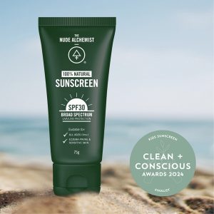 Clean + Conscious Awards Winners 2024. Best Kids Sunscreen. Celebrating products in Australia & NZ which are Non-Toxic, Ethical, Sustainable and Socially Responsible.