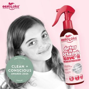 Clean + Conscious Awards Winners 2024. Best Kids Haircare. Celebrating products in Australia & NZ which are Non-Toxic, Ethical, Sustainable and Socially Responsible.