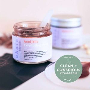 Acai Jelly Exfoliating Mask by Akaia Blends - Best Face Mask - Product Reviews - Clean + Conscious Awards
