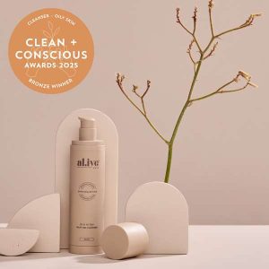 First In Line, Silky Gel Cleanser by al.ive Skin - Best Face Cleanser – Oily Skin - Product Reviews - Clean + Conscious Awards