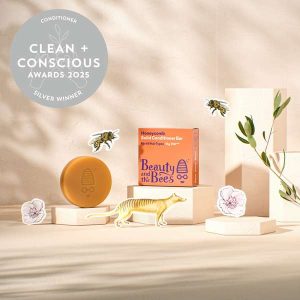 Honeycomb Solid Conditioner Bar for All Hair Types by Beauty and the Bees - Best Natural Conditioner - Product Reviews - Clean + Conscious Awards