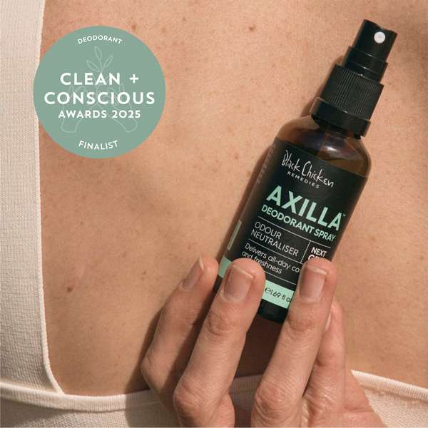 Axilla Natural Deodorant Spray by Black Chicken Remedies - Best Natural Deodorant - Product Reviews - Clean + Conscious Awards