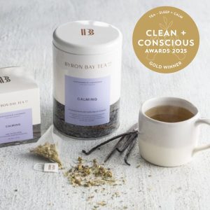Calming Tea by Byron Bay Tea Company - Best Tea – Sleep + Calm - Product Reviews - Clean + Conscious Awards