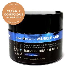 MUSCLE-AID by CannonBalm Australia - Best Muscle / Sport - Product Reviews - Clean + Conscious Awards