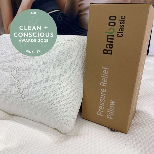 Pressure Relief Bamboo Pillow by Chiropedic - Best Ethical Bedding - Product Reviews - Clean + Conscious Awards