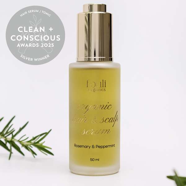 Hair and Scalp Serum by Fouli Organics - Best Natural Hair Serum / Tonic - Product Reviews - Clean + Conscious Awards