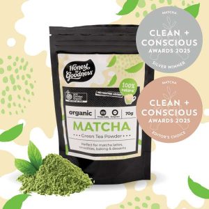 Organic Matcha Green Tea Powder by Honest to Goodness - Best Matcha - Product Reviews - Clean + Conscious Awards