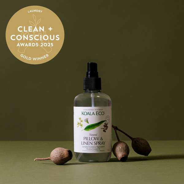 Natural Pillow & Linen Spray by Koala Eco - Best Laundry - Product Reviews - Clean + Conscious Awards