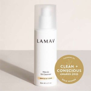 Marula Oil Cleanser by LAMAV Organic Skin Science - Best Cleansing Oil - Product Reviews - Clean + Conscious Awards