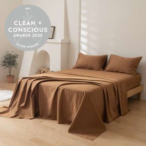 Luxe Sateen Sheet Set by Linenly - Best Ethical Bedding - Product Reviews - Clean + Conscious Awards