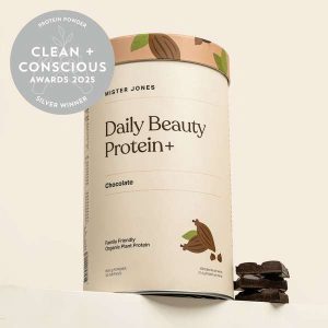 Daily Beauty Protein + Chocolate by Mister Jones Health - Best Protein Powder - Product Reviews - Clean + Conscious Awards