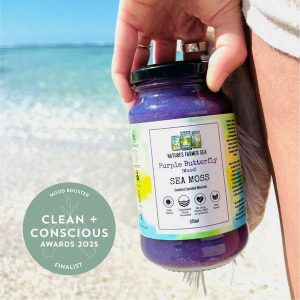 Purple Butterfly - Sea Moss Gel by Natures Farmer Sea - Best Mood Booster - Product Reviews - Clean + Conscious Awards
