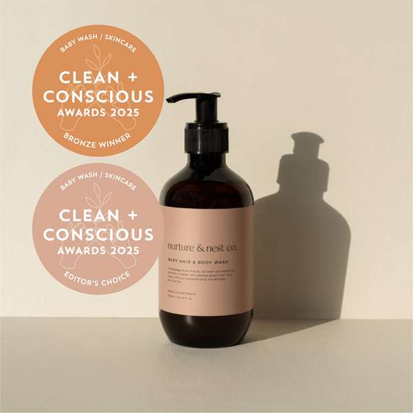 Baby Hair & Body Wash by Nurture Nest Co. - Best Natural Baby Wash / Skincare - Product Reviews - Clean + Conscious Awards