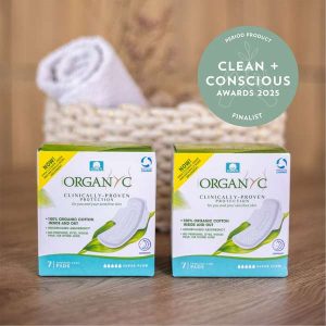 Organyc Overnight Pads Super Flow by Organic Trader - Best Period - Product Reviews - Clean + Conscious Awards