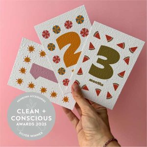 Plantable Baby Milestone Cards by Paper and Bloom - Best Newborn Accessories - Product Reviews - Clean + Conscious Awards