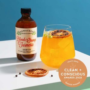 Blood Orange Turmeric Shrub by Pyewackets Traditional - Best Health Drink - Product Reviews - Clean + Conscious Awards