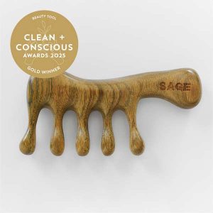 AGASTYA sandalwood comb by SAGE Quintessence - Best Beauty Tool - Product Reviews - Clean + Conscious Awards