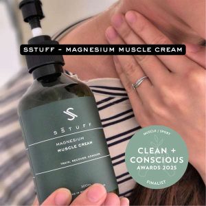 Magnesium Muscle Cream by SStuff - Best Muscle / Sport Product - Product Reviews - Clean + Conscious Awards