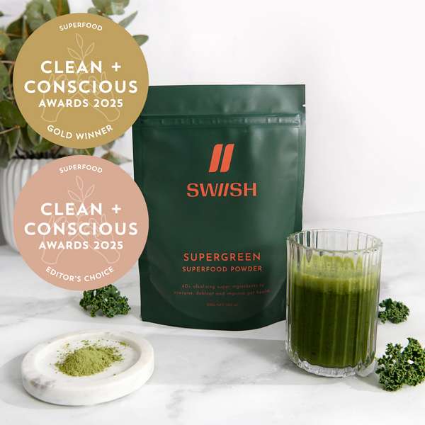 Supergreen Superfood Powder by SWIISH - Best Superfood - Product Reviews - Clean + Conscious Awards