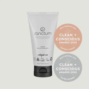 Men’s Face Moisturiser by Sanctum Organics - Men’s Personal Care - Product Reviews - Clean + Conscious Awards