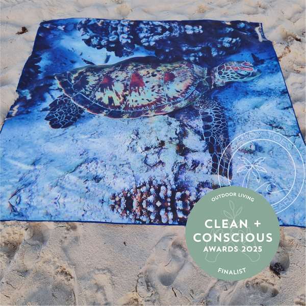 Turtle Beach Mat by Sandy Toes Beachwear - Best Outdoor Living - Product Reviews - Clean + Conscious Awards