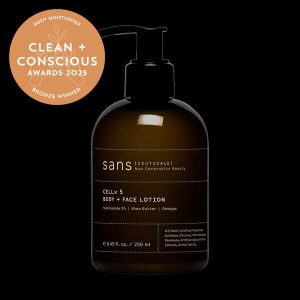 CELLx 5 Body + Face Lotion by Sans Ceuticals - Best Body Moisturiser - Product Reviews - Clean + Conscious Awards