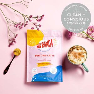 SheBANG! Peri Chai Latte by SheBANG Woman - Best Perimenopause/ Menopause - Product Reviews - Clean + Conscious Awards