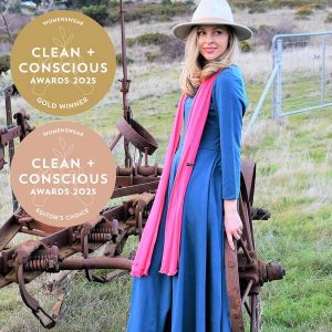 Florence Dress in Merino Jersey by Smitten Merino - Best Sustainable Womenswear - Product Reviews - Clean + Conscious Awards