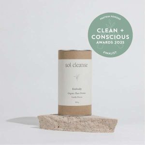 Embody Protein - Vanilla by Sol Cleanse - Best Protein Powder - Product Reviews - Clean + Conscious Awards