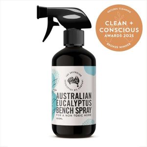Australian Eucalyptus Bench Spray by The Australian Eucalyptus Oil Company - Best Natural Cleaning - Product Reviews - Clean + Conscious Awards