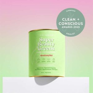 Super Beauty Greens Strawberry Kiwi by The Collagen Co - Best Superfood - Product Reviews - Clean + Conscious Awards