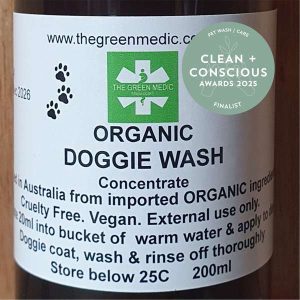 Organic Doggie Wash Concentrate by The Green Medic - Best Natural Pet Wash/ Care - Product Reviews - Clean + Conscious Awards