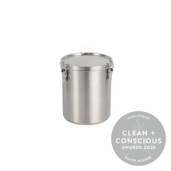 Stainless Steel Canister 2500ml by The Low Tox Project - Best Food Storage - Product Reviews - Clean + Conscious Awards