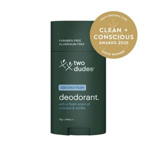 Coconut Rush Deodorant by Two Dudes Limited - Men’s Personal Care - Product Reviews - Clean + Conscious Awards