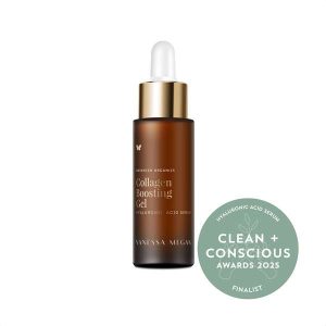 Collagen Boosting Gel Hyluronic Acid Serum by Vanessa Megan Neutraceutical Skincare - Best Hyaluronic Acid Serum - Product Reviews - Clean + Conscious Awards