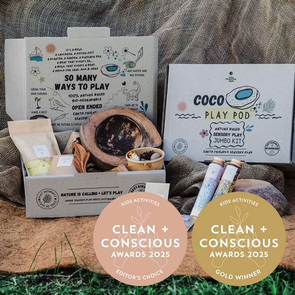 Coco Play Pod JUMBO Sensory Kit by Wild Mountain Child - Best Kids Activities - Product Reviews - Clean + Conscious Awards
