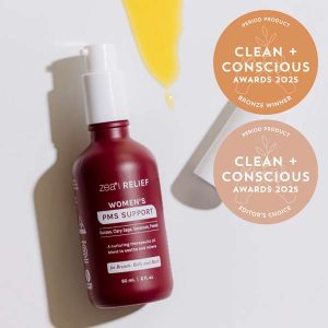 Women's PMS Support Blend by Zea Relief - Best Period - Product Reviews - Clean + Conscious Awards