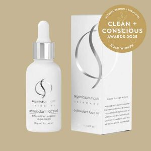 Antioxidant Face Oil by organicspa - Best Natural Retinol / Bakuchiol - Product Reviews - Clean + Conscious Awards