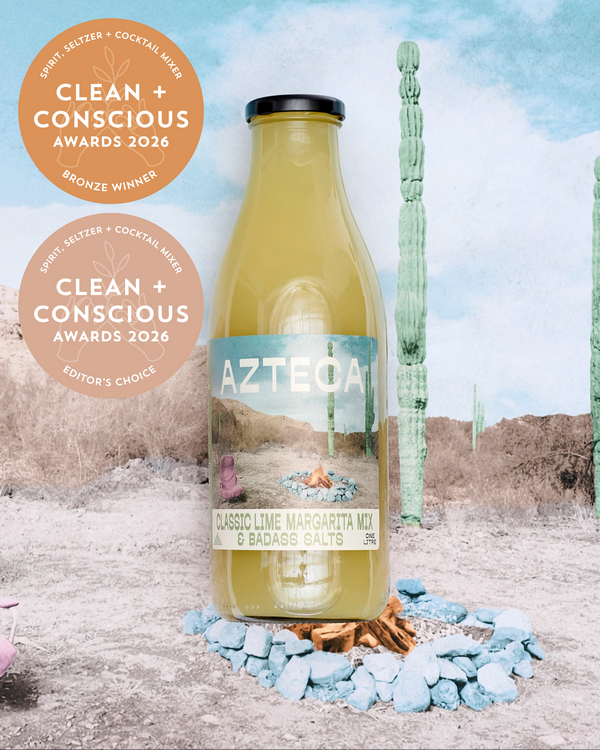 Classic Lime Margarita Mix & Badass Salt by AZTECA Margarita – Bronze + Editor's Choice, Best Spirits, Seltzer + Cocktail Mixer, Clean + Conscious Awards 2026