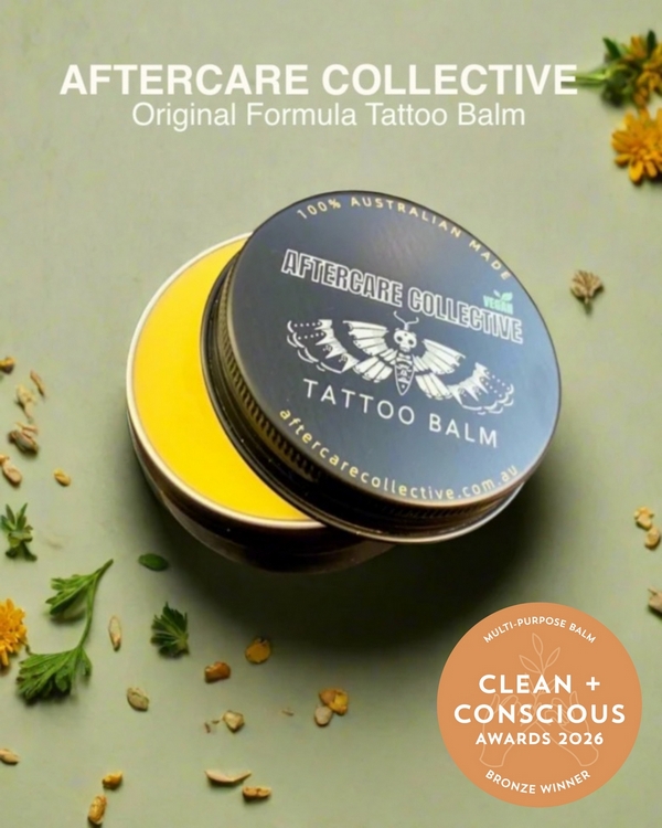 Original Formula Tattoo Balm by Aftercare Collective – Bronze, Best Multi-Purpose Balm, Clean + Conscious Awards 2026