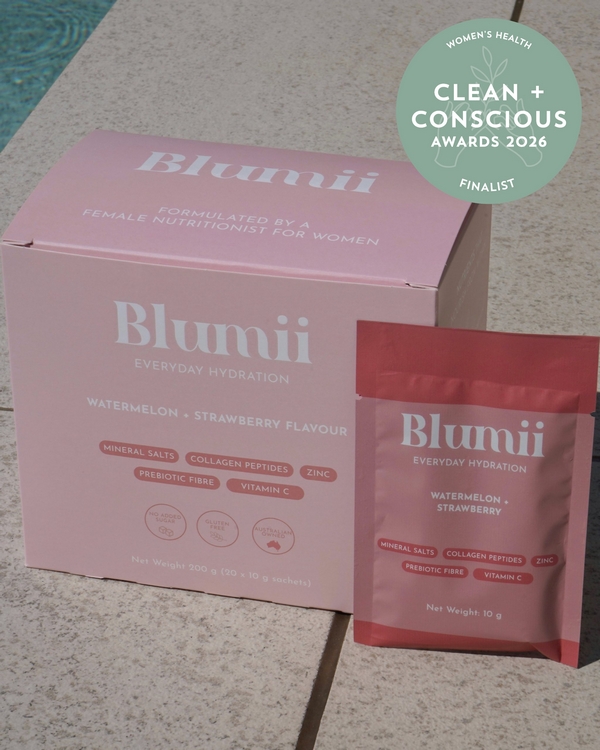 Blumii Daily Hydration Blend – Watermelon + Strawberry by Blumii Blends – Finalist, Best Women’s Health Product, Clean + Conscious Awards 2026