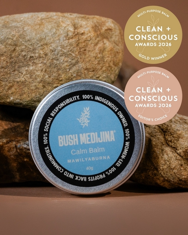 Calm Balm by Bush Medijina – Gold + Editor's Choice, Best Multi-Purpose Balm, Clean + Conscious Awards 2026