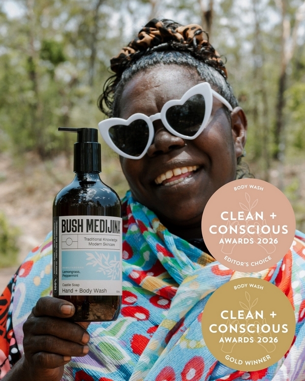 Mawi Hand + Body Wash by Bush Medijina – Gold + Editor's Choice, Best Body Wash, Clean + Conscious Awards 2026