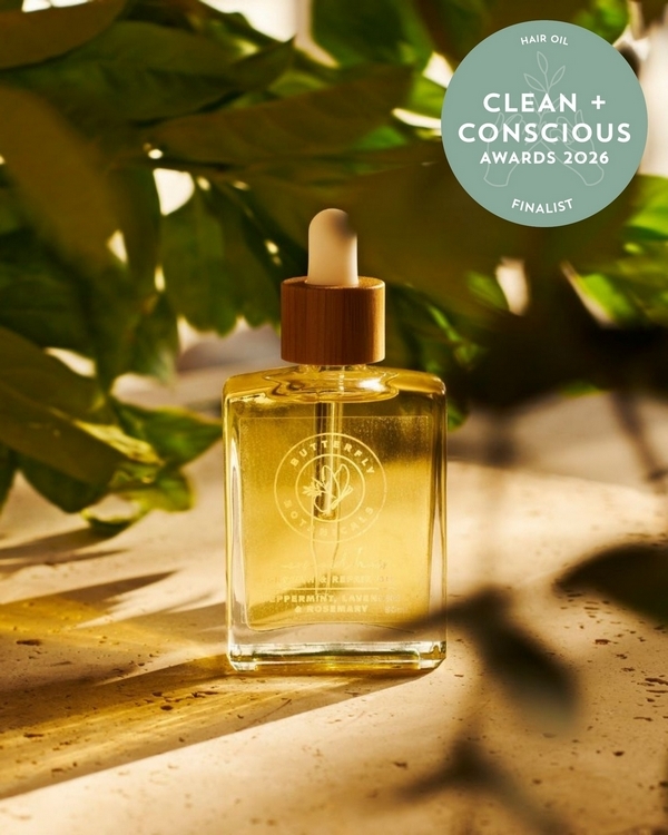 Mermaid Hair Growth & Repair Oil by Butterfly Botanicals – Finalist, Best Natural Hair Oil, Clean + Conscious Awards 2026