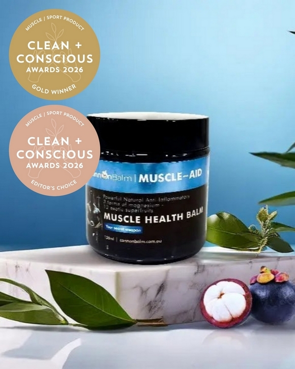 CannonBalm MUSCLE-AID by CannonBalm Australia – Gold + Editor's Choice, Best Muscle / Sport Product, Clean + Conscious Awards 2026