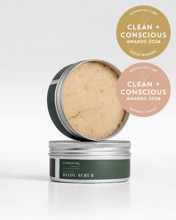 Sugar & Salt Body Scrub by Corbin Rd – Gold + Editor's Choice, Best Bathing Self Care, Clean + Conscious Awards 2026