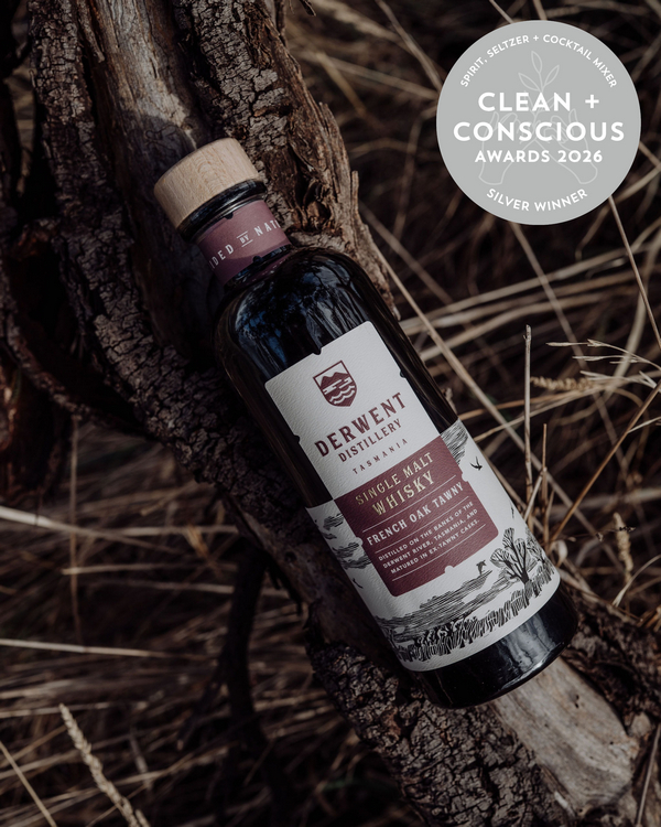 French Oak Tawny Cask Single Malt Whisky by Derwent Distillery – Silver, Best Spirits, Seltzer + Cocktail Mixer, Clean + Conscious Awards 2026