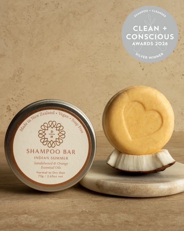 Indian Summer Shampoo Bar by Dear Heart – Silver, Best Natural Shampoo + Cleanser, Clean + Conscious Awards 2026